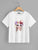 Plus 3D Applique Figure Tee