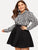 Plus Zip Back Solid Skirt