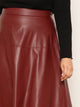 SHEIN Plus High Waist PU Skirt
