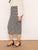 SHEIN Plus Houndstooth Print Bodycon Skirt