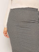 Plus Houndstooth Print Bodycon Skirt