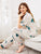 Plus Floral Print Pajama Set