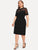 Plus Mesh Insert Pearls Beaded Dress