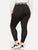 Plus Mesh Panel Letter Print Leggings