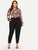 Plus Solid Self-tie Waist Pants