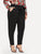 Plus Solid Self-tie Waist Pants