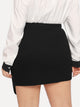 Plus Asymmetrical Hem Skirt