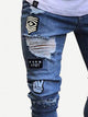 Men Ripped Tapered Jeans