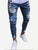 Men Ripped Tapered Jeans