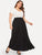 SHEIN Plus Wide Waist Maxi Jersey Skirt