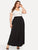 SHEIN Plus Wide Waist Maxi Jersey Skirt