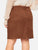 SHEIN Plus Slant Pocket Velvet Skirt