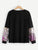 Plus Sequins Contrast Sleeve Pullover