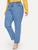 Plus Faded Wash Mom Jeans