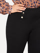 Plus Button Detail Skinny Jeans