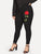 Plus Embroidered Appliques Skinny Jeans