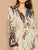 Plus Paisley Print Tassel Tie Neck Dress