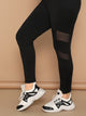 Plus Mesh Insert Leggings