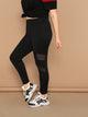 Plus Mesh Insert Leggings