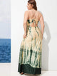Plus Tie Dye Halter Dress