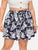 Plus Floral Print Drawstring Waist Shorts