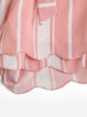 Plus Striped Knot Front Shorts