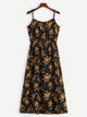 Tropical Leaf Print Cami Dress