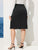 Plus Ruffle Trim Zip Back Skirt