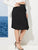 Plus Ruffle Trim Zip Back Skirt