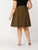 SHEIN Plus Paperbag Waist Pocket Front O-ring Belted Skirt