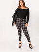 Plus Tartan Print Leggings