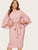  Plus Exaggerate Split Sleeve Pencil Dress