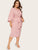  Plus Exaggerate Split Sleeve Pencil Dress