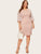 Plus Contrast Lace Solid Dress