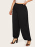 Plus Elastic Waist Pants