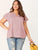 Plus Keyhole Front Layered Raglan Sleeve Top