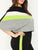 Plus Colorblock Chevron Top & Contrast Side Leggings Set