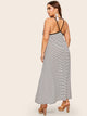 Plus Striped Maxi Cami Dress