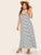 Plus Striped Maxi Cami Dress