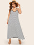 Plus Striped Maxi Cami Dress