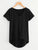 Plus V-neck Dip Hem Tee