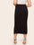 SHEIN Plus Slim Fitted Solid Skirt