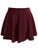 Plus Elastic Waist Solid Skirt