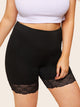 Plus Contrast Lace Shorts