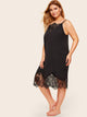 Plus Floral Lace Cami Dress