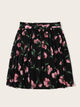 SHEIN Plus Paperbag Waist Floral Print Belted Skirt