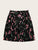 SHEIN Plus Paperbag Waist Floral Print Belted Skirt