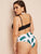 Plus Tropical High Waist Mix & Match Bikini