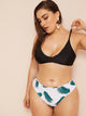 Plus Tropical High Waist Mix & Match Bikini