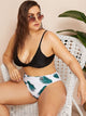 Plus Tropical High Waist Mix & Match Bikini